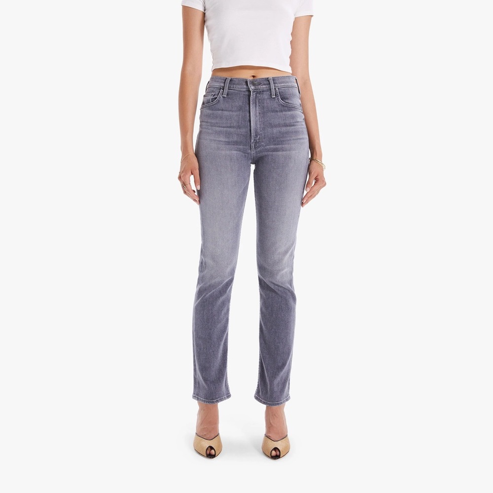 Mother The High Waisted Rider Skimp in Bars and Phrases, Size 27